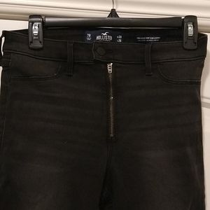 High rise crop jean leggings